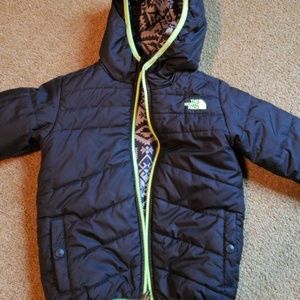 Reversible boys north face